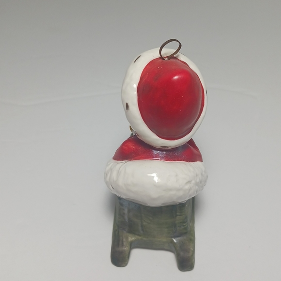 Vintage Goebel 1990 Annual Baby Santa On Sleigh Ornament #273 W. Germany - Picture 10 of 11